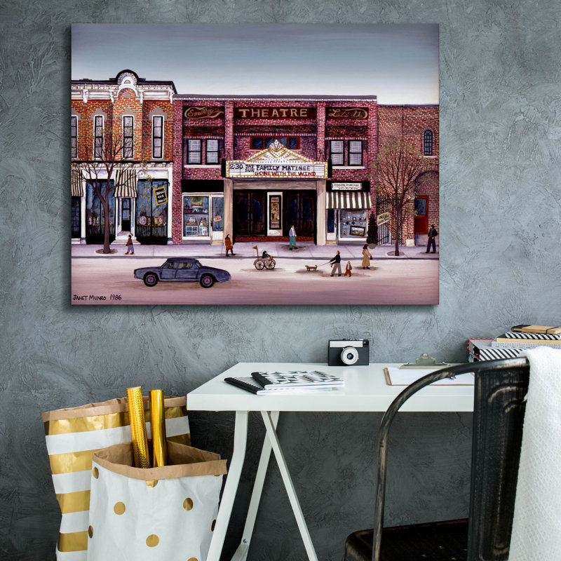 Toile épique «Main Street» par JL Munro, 34 po x 26 po