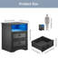 Table de chevet 2 tiroirs Aftinia-1315713937