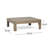 Brava X-Back - 2 Seater Sectional Loveseat With Coffee Table, White