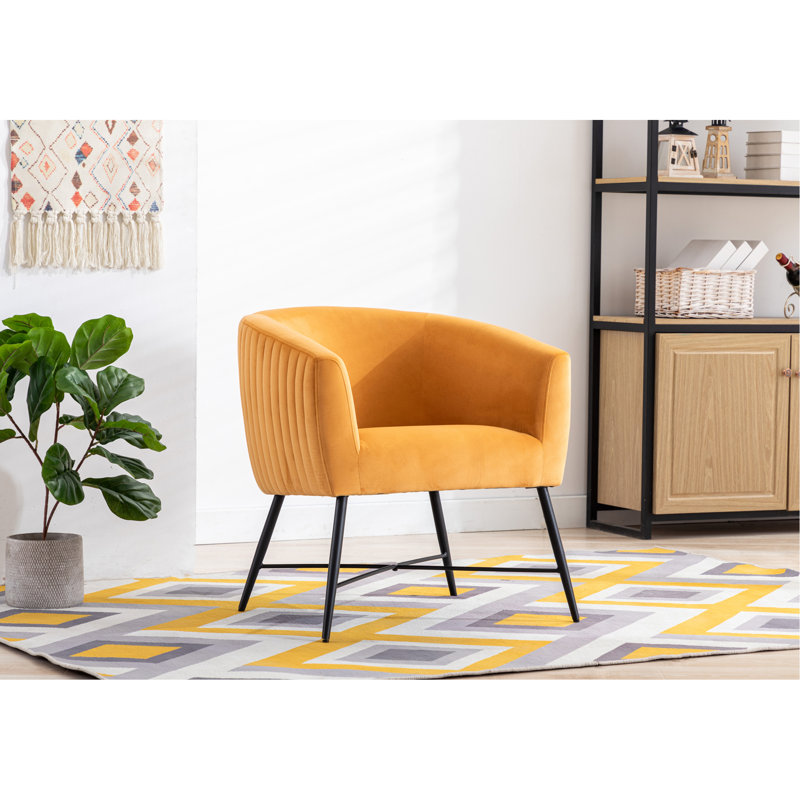 Mobilier de salon élégant de style moderne 1pc, Jaune