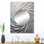 Pellerea White Majestic Motion - miroir décoratif à spirales abstraites, miroir mural blanc, impression d'art en métal