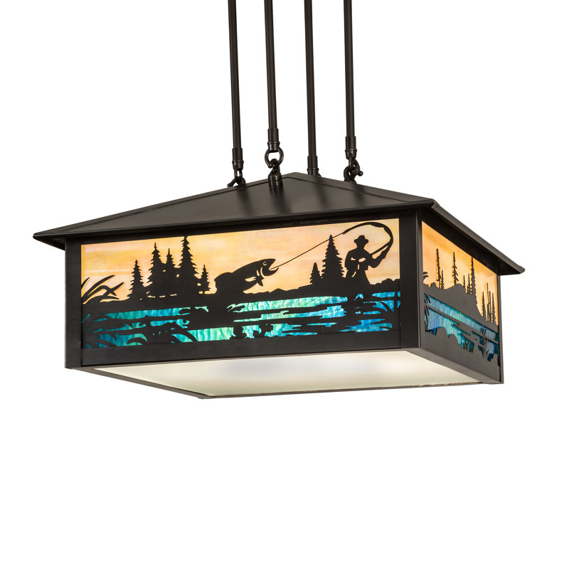 Fly Fishing Creek 3 - Light Pendant