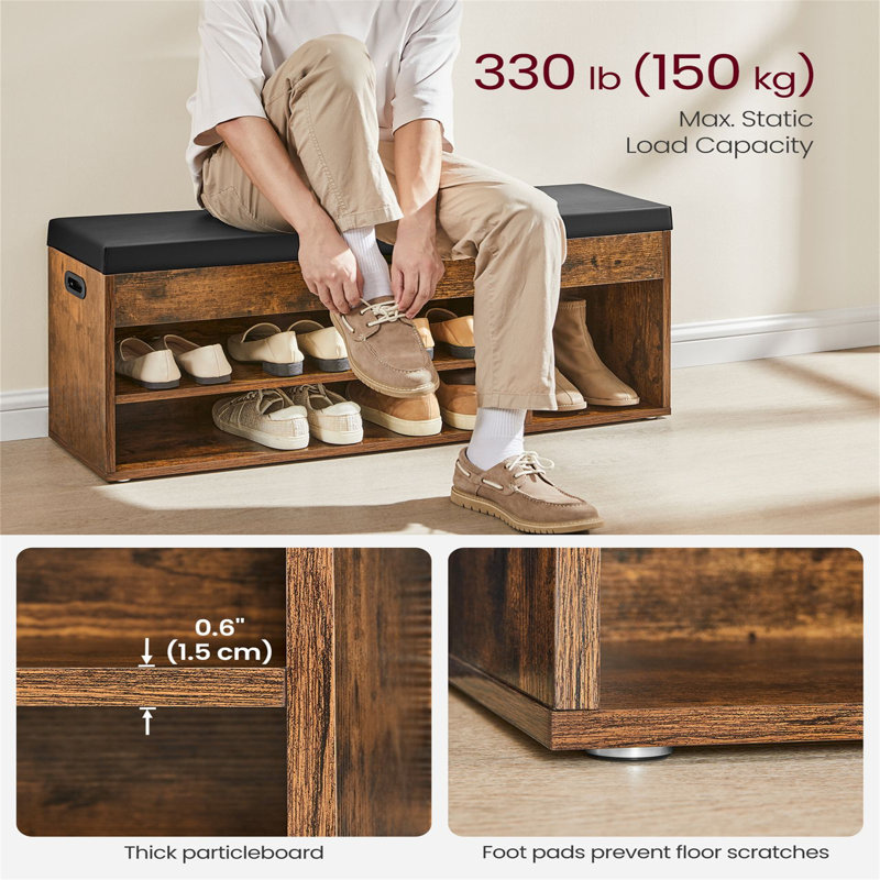 9 Pair Shoe Storage Bench