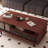 Retro design solid wood coffee table