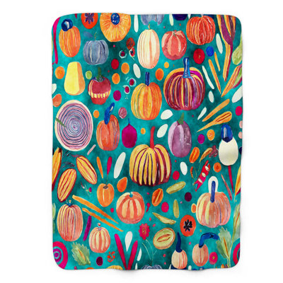 Eclectic Pilgrim Party Throw Blanket