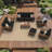 Townsend 8 Piece Outdoor Conversation Set with Sunbrella® Cushions-73289494-111412687