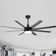 Jamii-Leigh Large Indoor/Covered Outdoor Modern Ceiling Fan with Led Lights and Remote, 6-Speed, Reversible Quiet DC Motor, Timer, 8-ABS-Blade