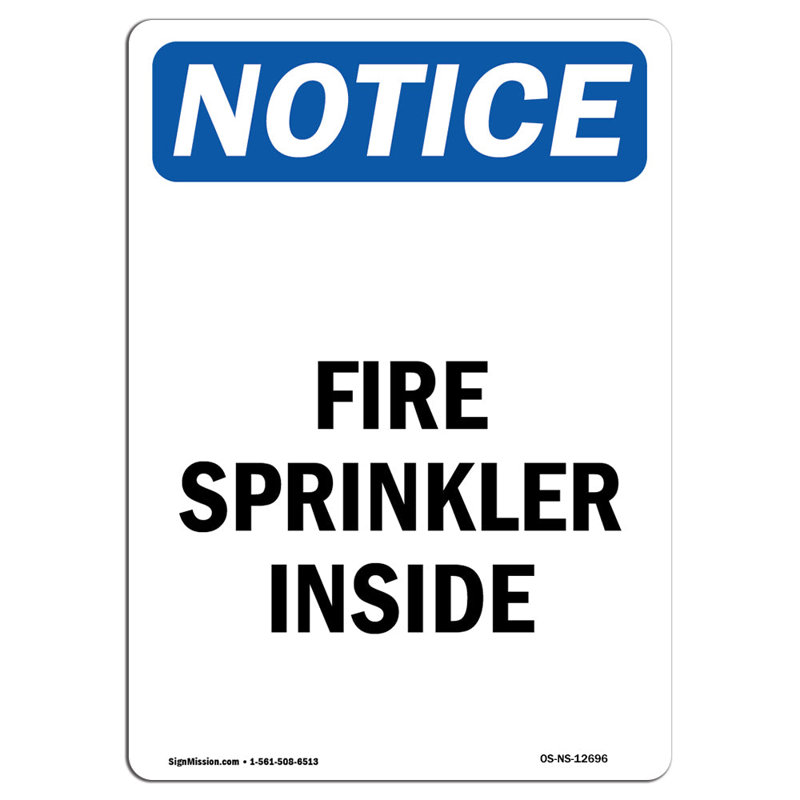 SignMission Fire Standpipe Inside Sign | Wayfair