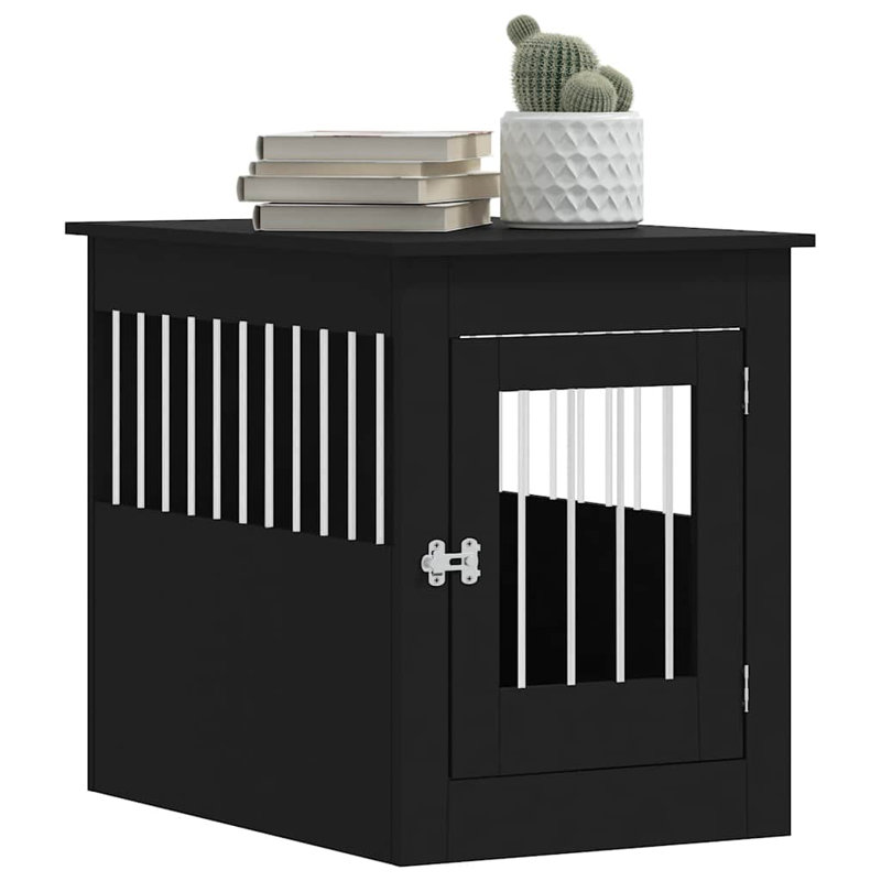Pet Crate, Black, 68cm H x 55cm W x 80cm D
