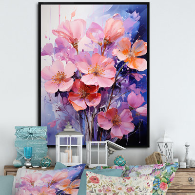 Pêches violettes, représentation de rêves I sur toile