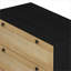 Armoires | Armoire de rangement contemporaine à 3 tiroirs en corde tissée avec corde 30,31 po Contemporary | MDF | Chambre