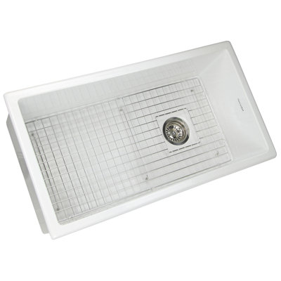 Pranav 34.25" L x 18.5" W Undermount Kitchen Sink