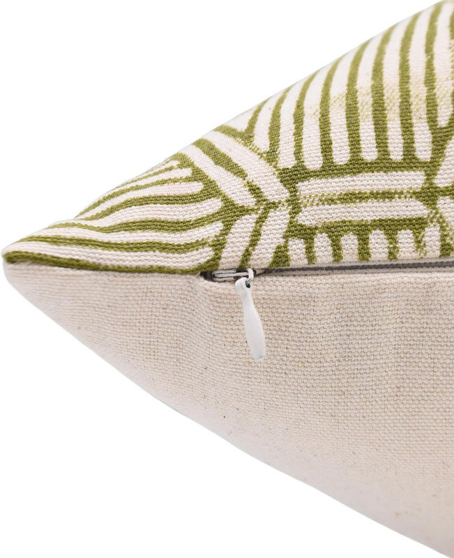 Floral Cotton Outdoor Pillow Cover, 14" x 20"
