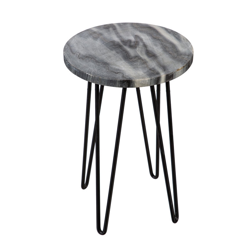 Granite Plant Stand with Metal Legs
