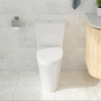 16.5" Comfort Height One-piece Toilet, 1.1/1.6 Gpf Dual Flush, Super Siphon Flushing, Easy Clean Glazed Surface Toilet