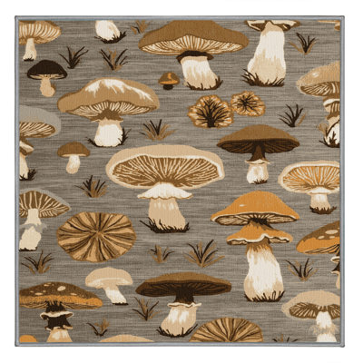 Machine Washable Nature Brown Area Rug