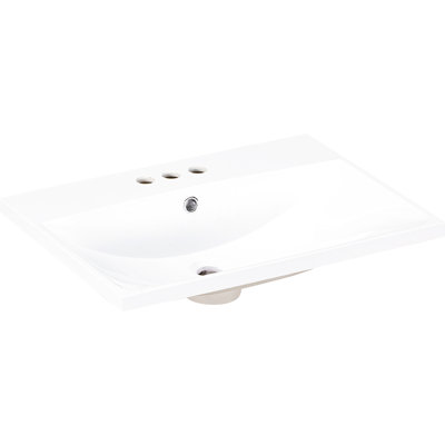 Single Bathroom Vanity with @Solid + Manufactured Top