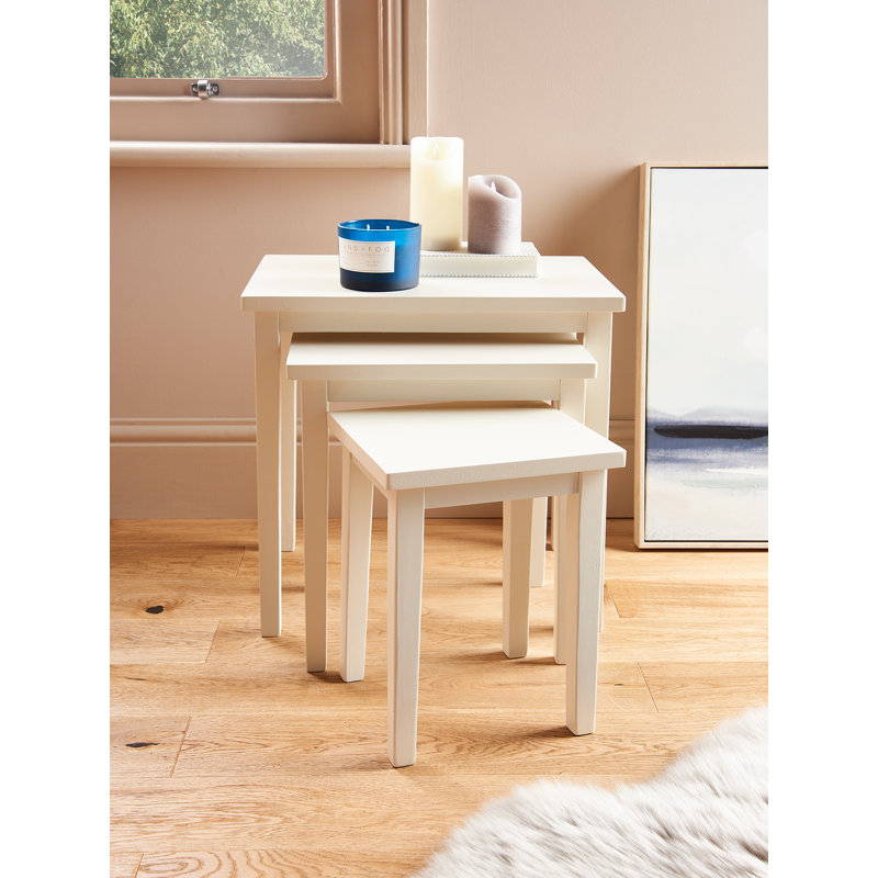 Eyanna Nesting Tables, White, White