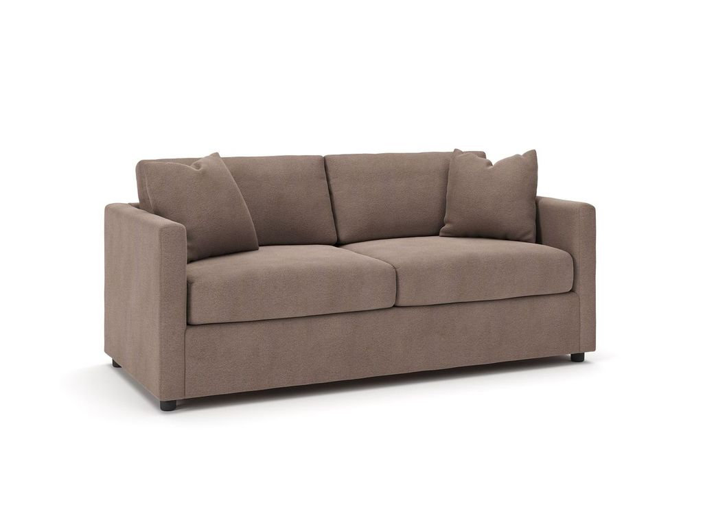 Godwin 75'' Upholstered Sleeper Sofa, Bella Cocoa Performance Velvet