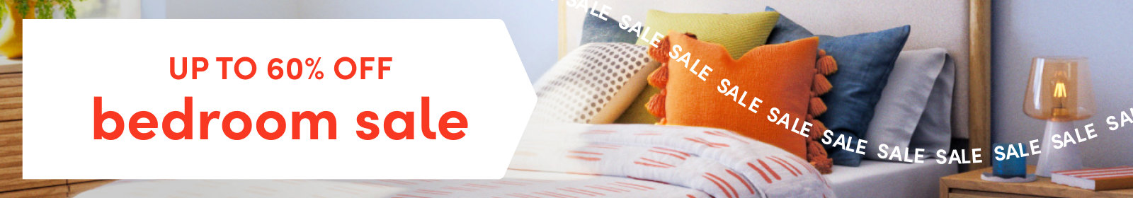 Up to 60% off bedroom sale