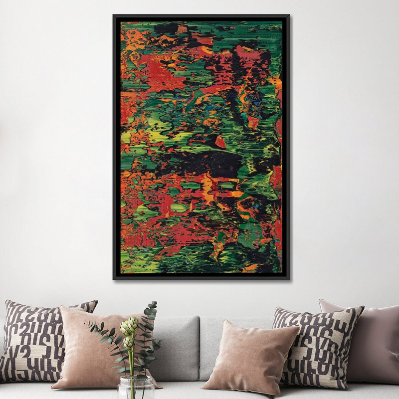 « kate robinson », reproduction sur toile, H 26 po x l 18 po x P 1,5 po, Toile avec cadre flottant noir, Pas de tapis