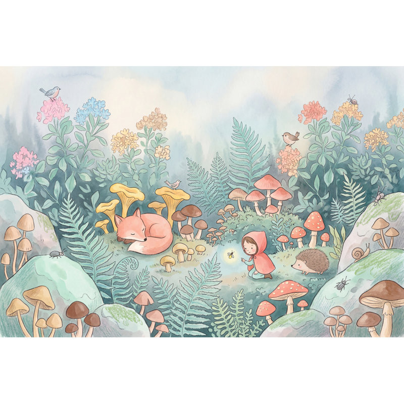 Décoration murale amovible Woodland, 200 po x 120 po, Texturé non collé