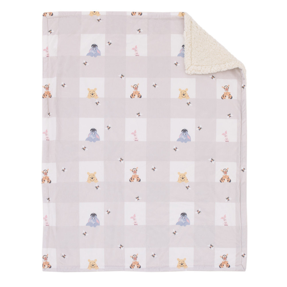 Disney Winnie the Pooh Hugs and Honeycombs Baby Blanket & Reviews ...