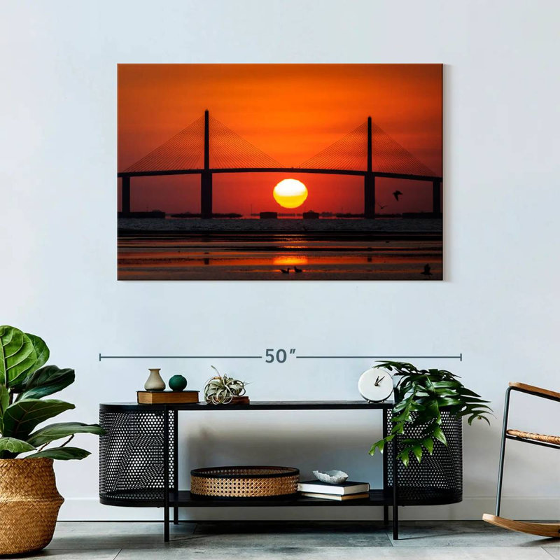 Coucher de soleil sur le pont Lilie