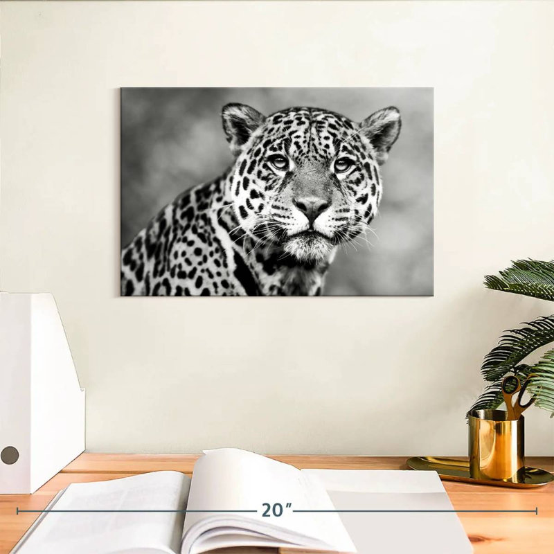 Brampt Monochromatic Jaguar, 8" H x 12" W