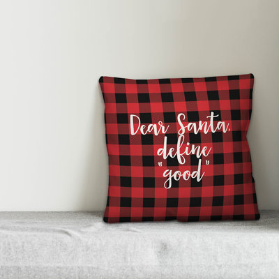 Plaid Throw Pillow