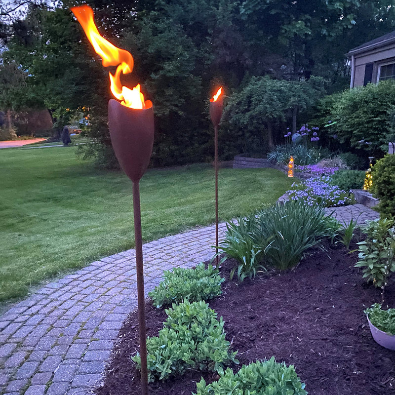 Torche de jardin martelée EchoFlame