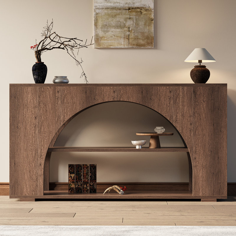 Farmhouse 55" Console Table with Storage