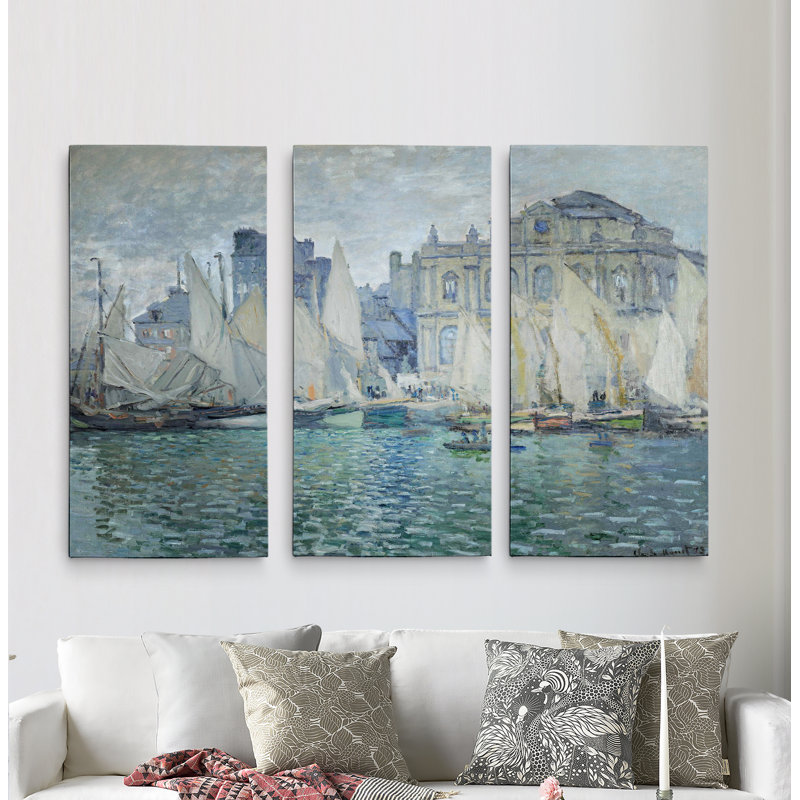A Premium «The Museum at Le Havre» par Claude Monet, reproduction d'art sur toile, H 24 po x l 36 po x P 1,5 po