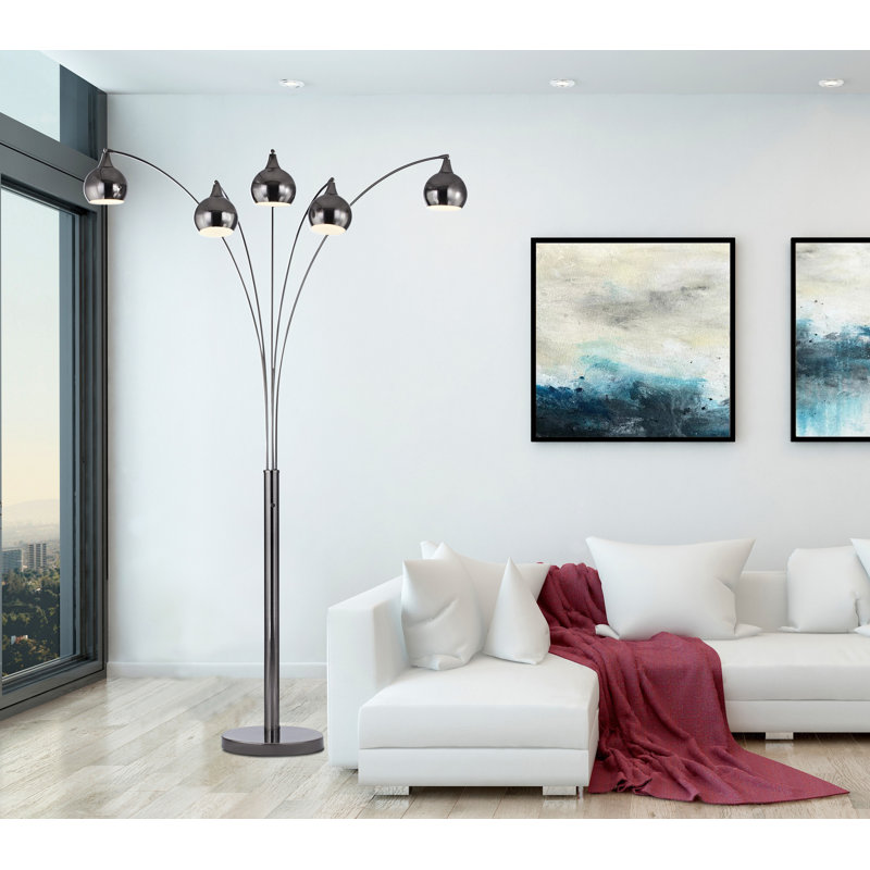Amore 86'' Silver Tree Floor Lamp