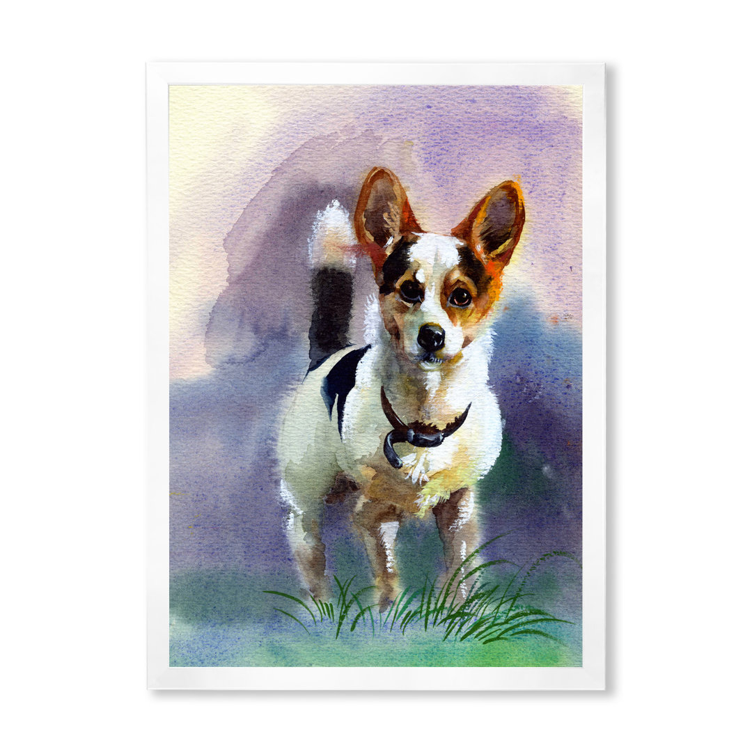 " Portrait Of A Little White Dog " Painting Print East Urban Home 