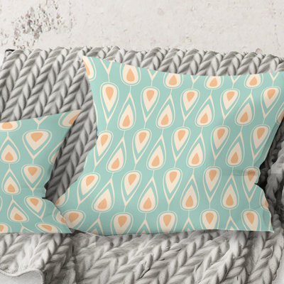 Coussin décoratif rétro Mid-Century