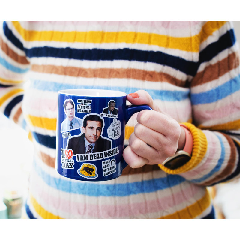 Tasse en céramique à imprimé The Office | Peut contenir 14 onces