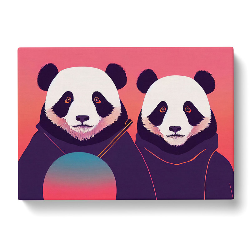 Ultimate Pandas - Wrapped Canvas, 35cm H x 50cm W x 3cm D
