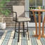 Cemalettin 45'' Aluminum Outdoor Bar Stool with Cushion-35688836-35688835-62683121