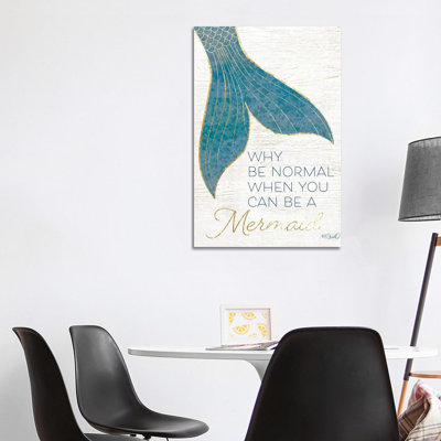 Why Be Normal? by Kate Sherrill - Wrapped Canvas Print