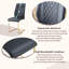 Chaises de salle à manger rembourrées en similicuir avec repose-pieds Modern (ensemble de 12)-1364962806-1364962763