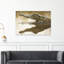 Crocodile Water Reflection Contemporary Alligator Crocodile Nature Portrait Wall Art Print 1 Piece Wrapped Canvas Wall Art-1857829958