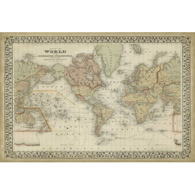 Carte du monde de Mitchells