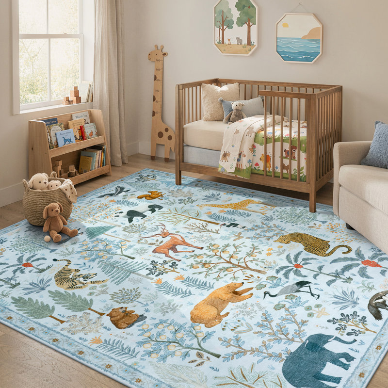 Tapis lavable pour salon moderne Goldene, Rectangulaire 8 pi x 10 pi