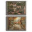 Jane's Courtyard II - ensemble de 2 peintures sur toile encadrées-864918371-864918372