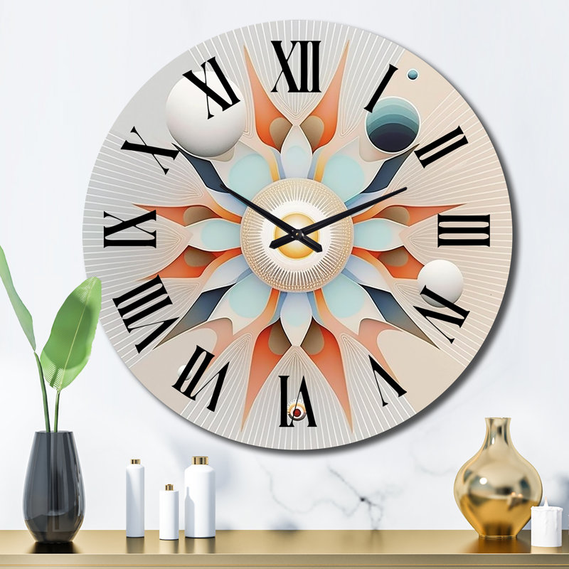 Horloge murale en métal, Grand
