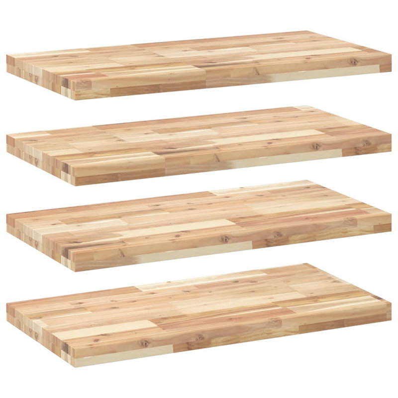 Acacia Solid Wood, 4cm H x 80cm W x 40cm D