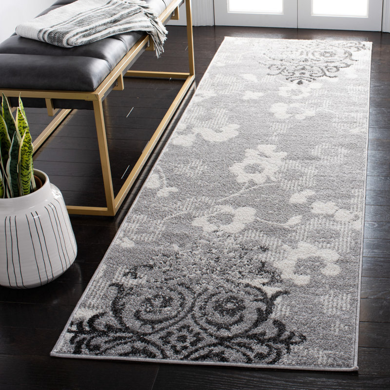 Davonn Performance Floral Rug, Runner 2'6" x 18'