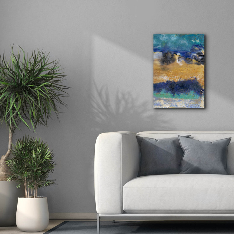 «Surf 2» par Alicia Ludwig, art mural sur toile, H 26 po x l 18 po x P 0,75 po