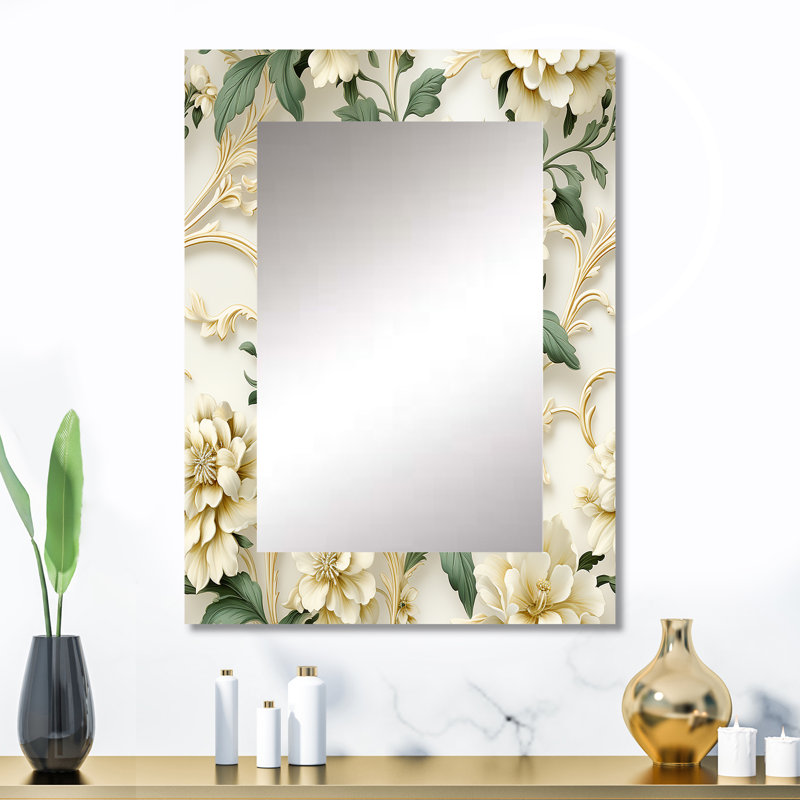 Howell, motif floral victorien en treillis Howell, 32 po x 24 po